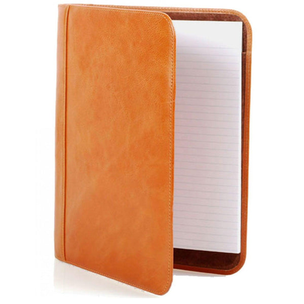 Aston Leather Writing Pad Tan Portfolio-Pen Boutique Ltd