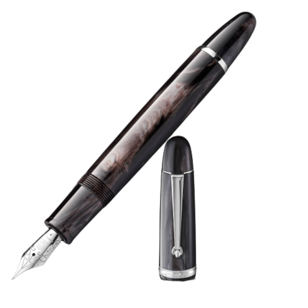 Penlux Masterpiece Grande Fountain Pen - Black Wave-Pen Boutique Ltd