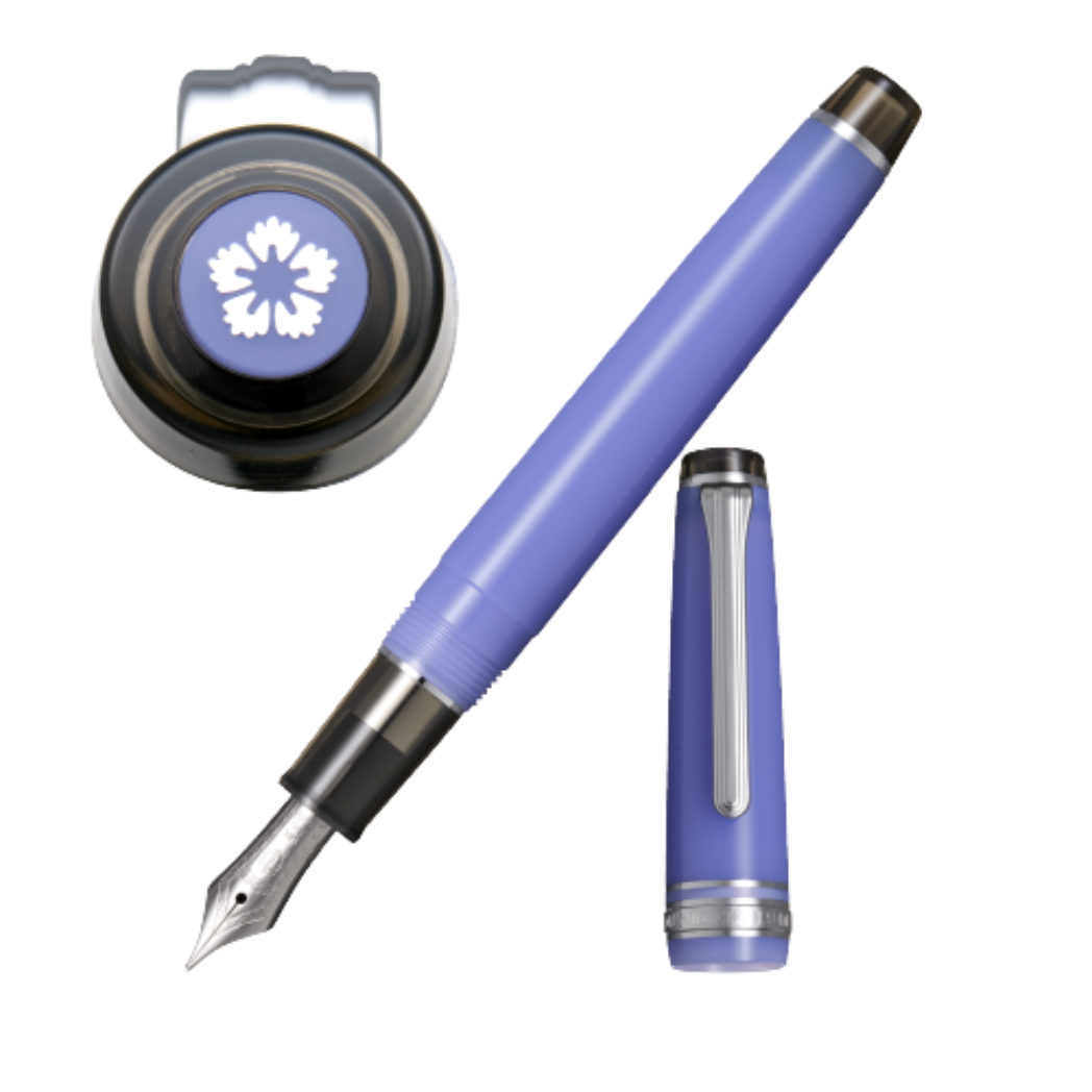 Sailor Professional Gear Slim Manyo Fountain Pen Set - Special Edition - Purple - Dianthus-Pen Boutique Ltd