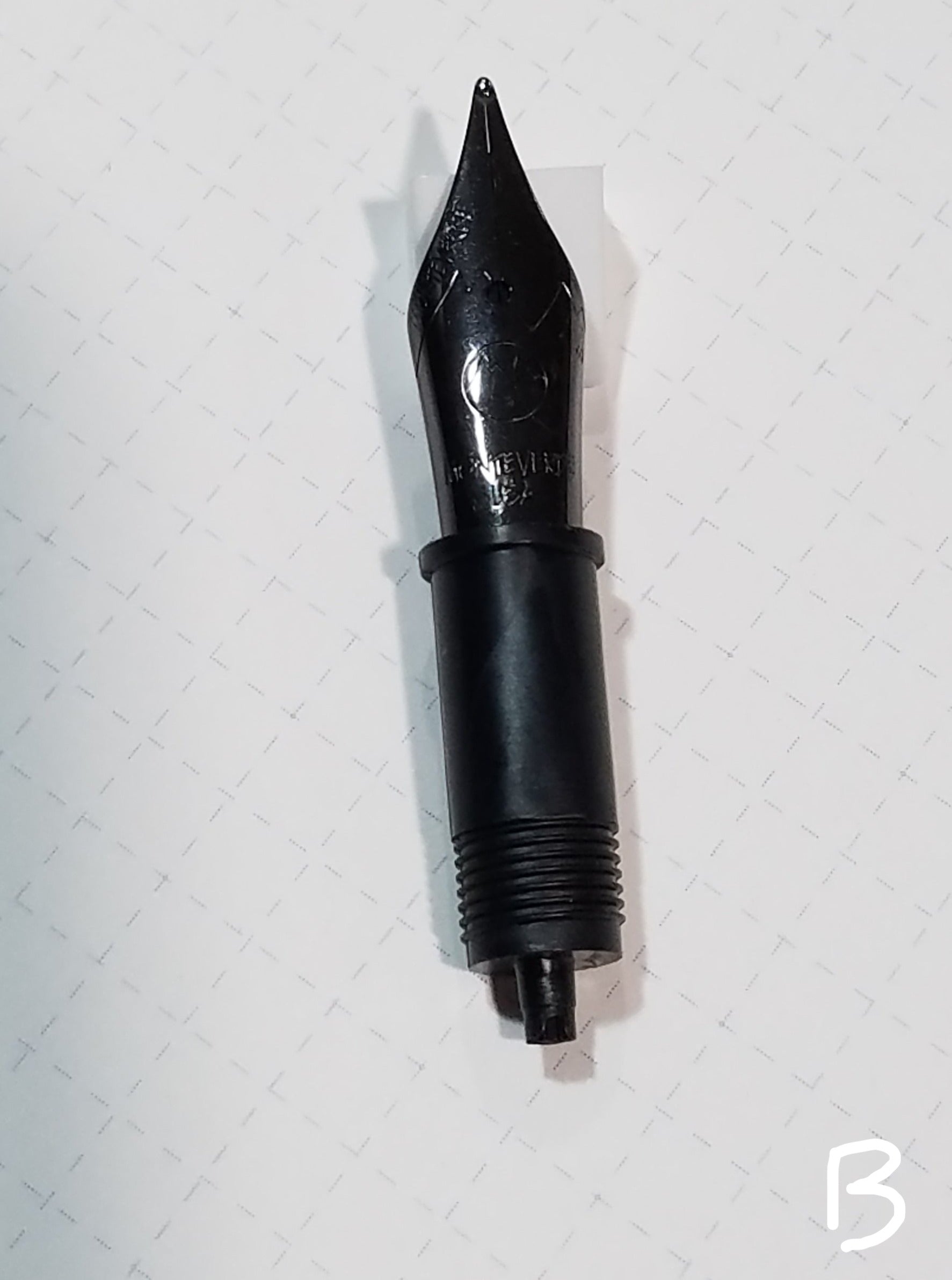 Monteverde Replacement Nib - #6 Black Stainless Steel (JW)-Pen Boutique Ltd