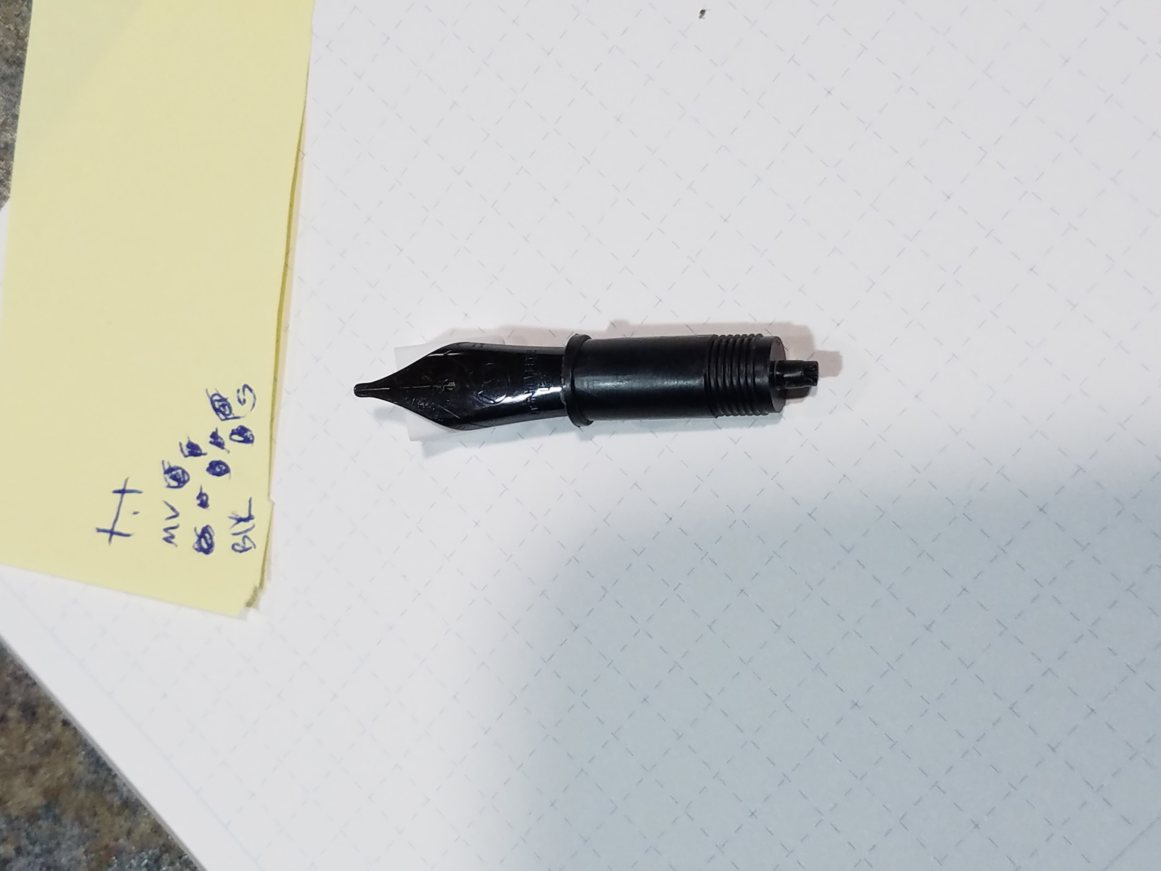 Monteverde Replacement Nib - #6 Black Stainless Steel (JW)-Pen Boutique Ltd