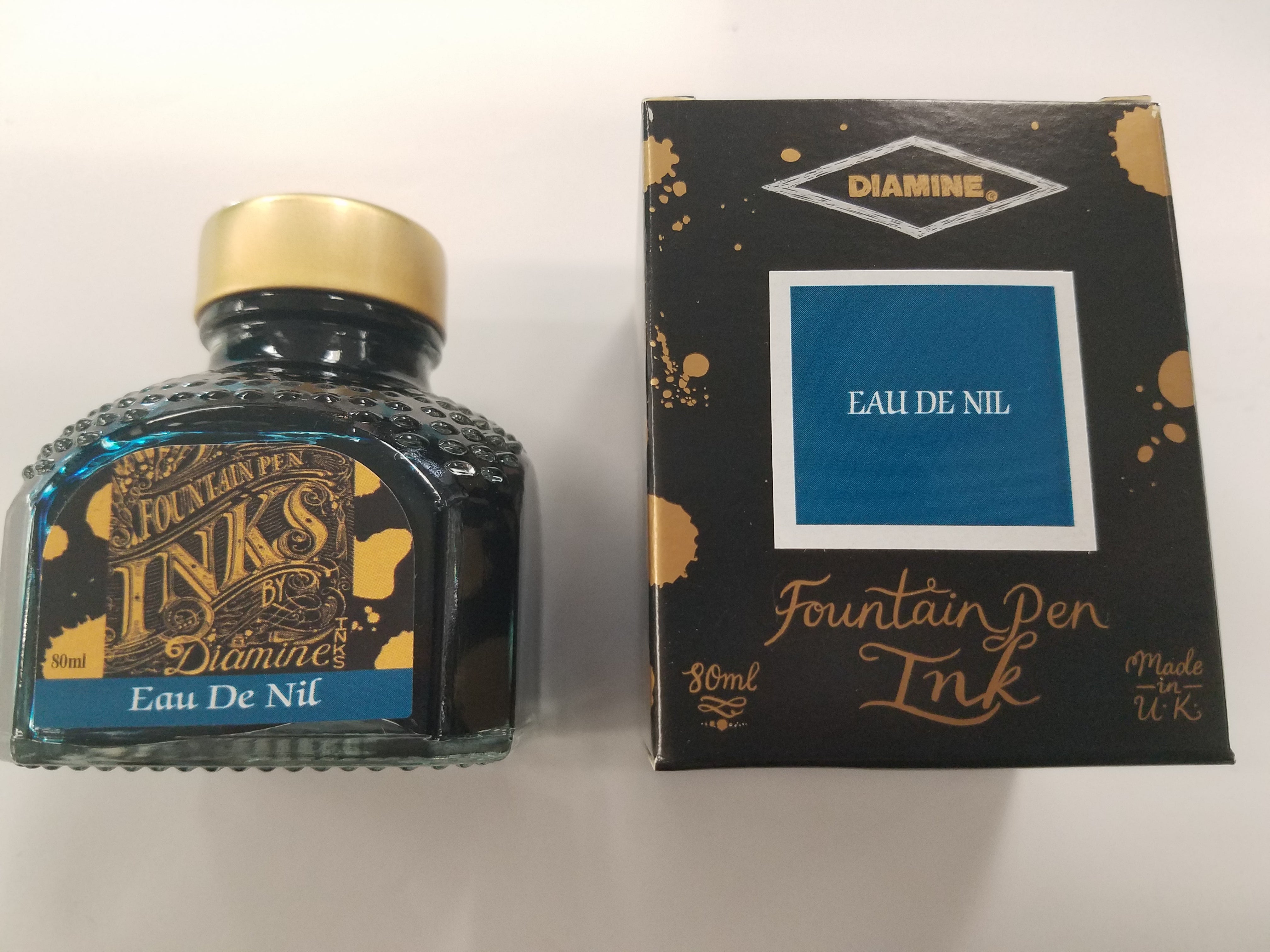 Diamine Eau De Nil Ink Bottle - 80ml-Pen Boutique Ltd