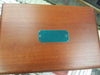 Cherry Finish Wood Jewelry Box with Blue Lining - Pen Boutique Ltd