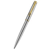 Diplomat Traveller EasyFLOW Ballpoint Pen - Stainless Steel Gold - Pen Boutique Ltd