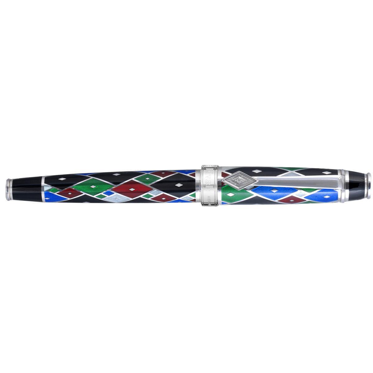 David Oscarson Harlequin Rollerball Pen - Opaque Black/Onyx-Pen Boutique Ltd
