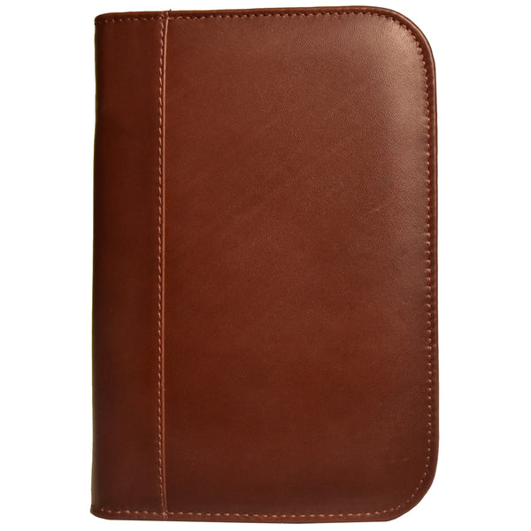 Aston Leather 10 Slot Zippered Pen Case Cognac-Pen Boutique Ltd