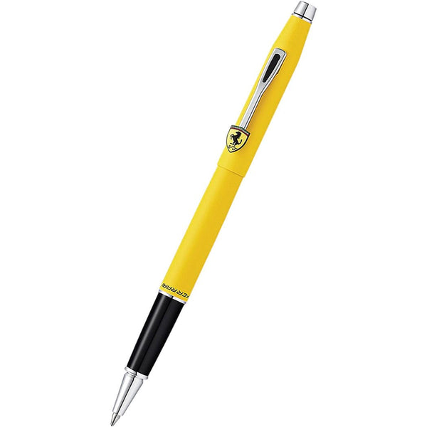 Cross Classic Century Scuderia Ferrari Rollerball Pen - Chrome Trim - Matte Modena Yellow-Pen Boutique Ltd