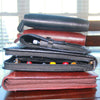Yak Leather Premium Leather 24 Pen Case Black-Pen Boutique Ltd