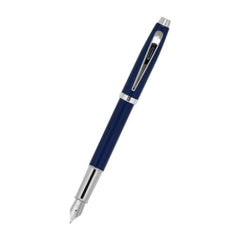 Sheaffer 100 Fountain Pen - Glossy Blue Lacquer - Medium Nib-Pen Boutique Ltd