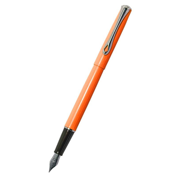 Diplomat Traveller Fountain Pen - Lumi Orange - Medium-Pen Boutique Ltd