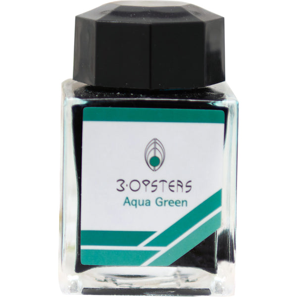 3 Oysters Ink Bottle - Delicious - Aqua Green-Refill - Bottled Ink-Pen Boutique Ltd