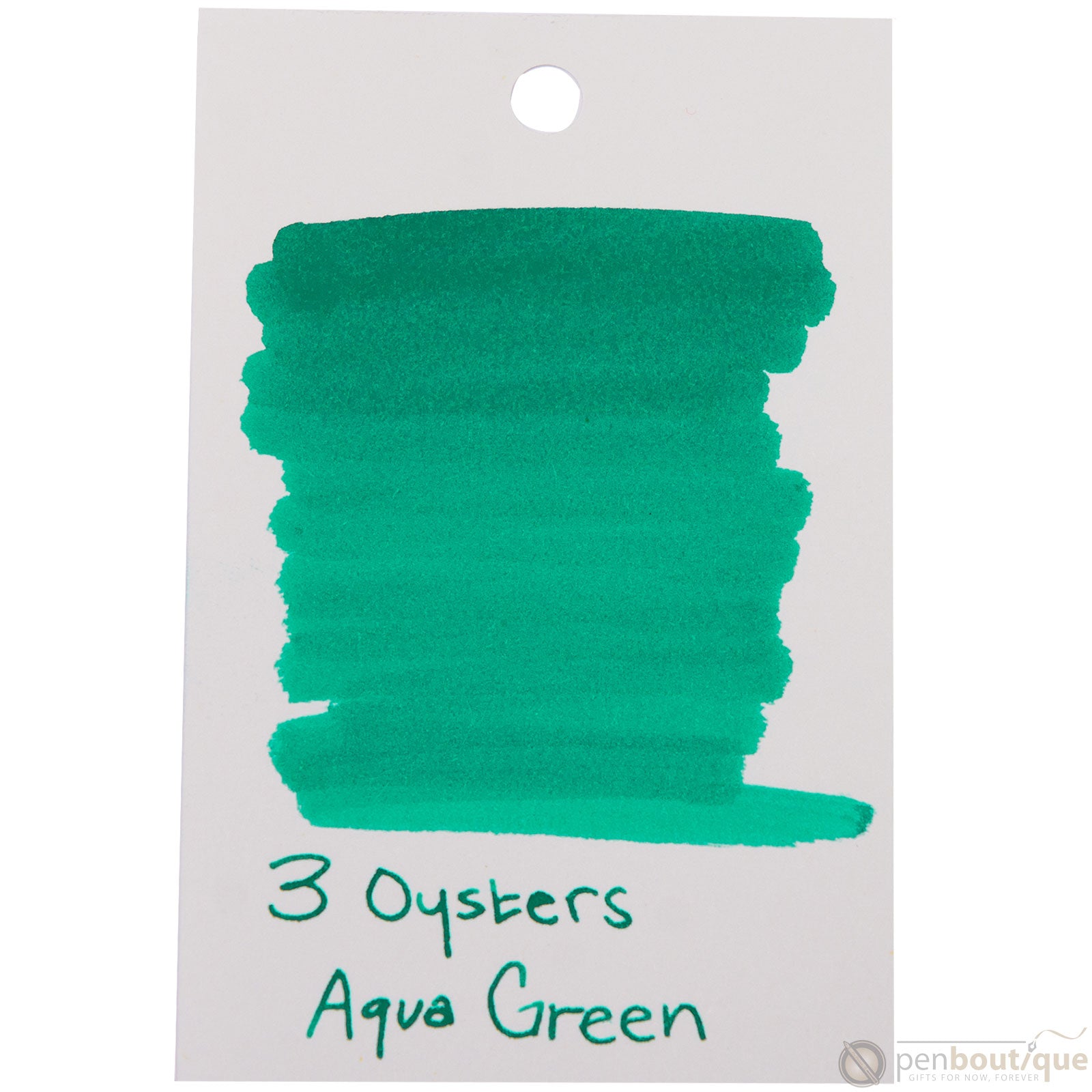 3 Oysters Ink Bottle - Delicious - Aqua Green-Refill - Bottled Ink-Pen Boutique Ltd