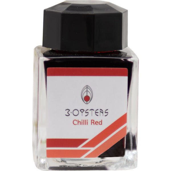 3 Oysters Ink Bottle - Delicious - Chili Red-Refill - Bottled Ink-Pen Boutique Ltd