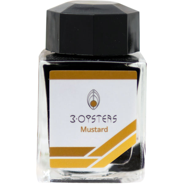 3 Oysters Ink Bottle - Delicious - Mustard-Refill - Bottled Ink-Pen Boutique Ltd