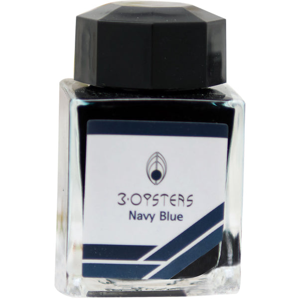 3 Oysters Ink Bottle - Delicious - Navy Blue-Refill - Bottled Ink-Pen Boutique Ltd