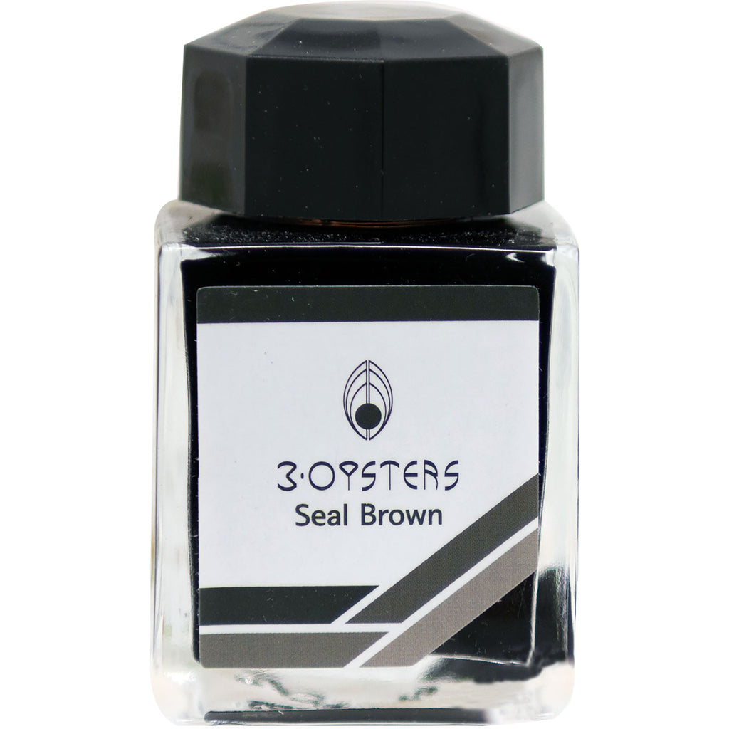 3 Oysters Ink Bottle - Delicious - Seal Brown-Refill - Bottled Ink-Pen Boutique Ltd