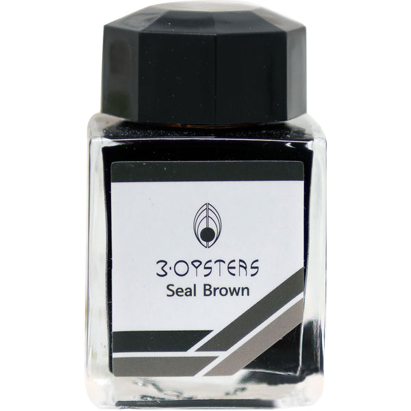 3 Oysters Ink Bottle - Delicious - Seal Brown-Refill - Bottled Ink-Pen Boutique Ltd