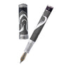 David Oscarson Valhalla Fountain Pen - Black White and Gray Hard Enamel-Pen Boutique Ltd