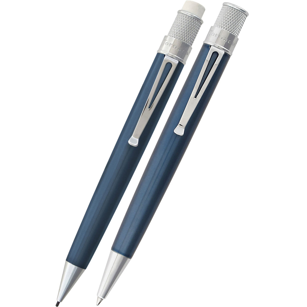Retro 51 Tornado Classic Lacquer Ice Blue Set - Pen Boutique Ltd