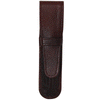 Yak Leather Premium Leather One Pen Pouch with Flap - Brown