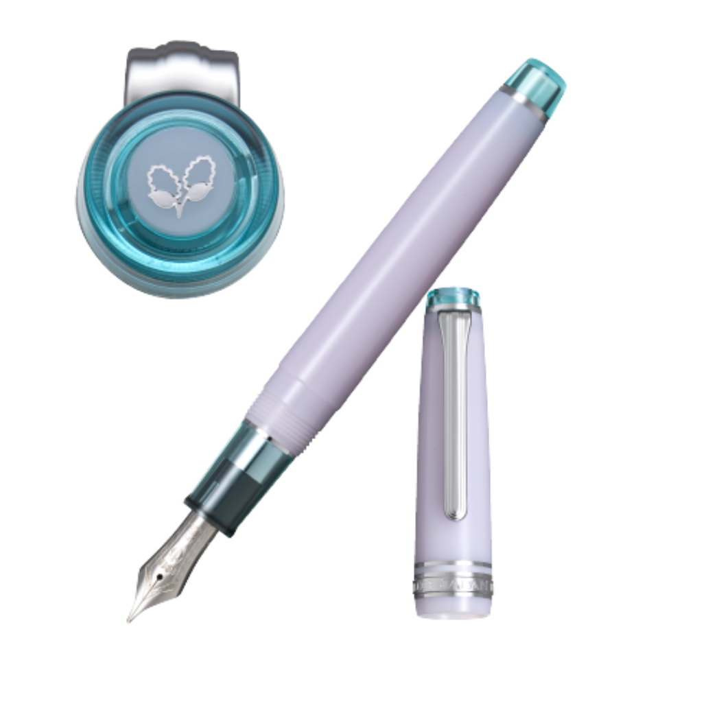 Sailor Professional Gear Slim Manyo Fountain Pen Set - Special Edition - Lilac - Willow-Pen Boutique Ltd