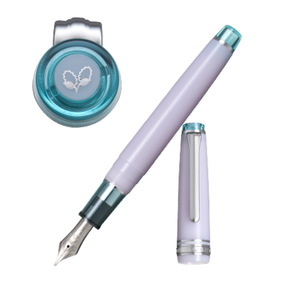 Sailor Professional Gear Slim Manyo Fountain Pen Set - Special Edition - Lilac - Willow-Pen Boutique Ltd