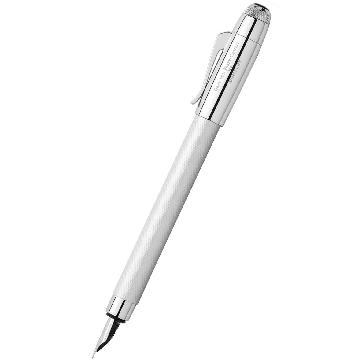 Graf von Faber-Castell Bentley Fountain Pen - White Satin-Pen Boutique Ltd