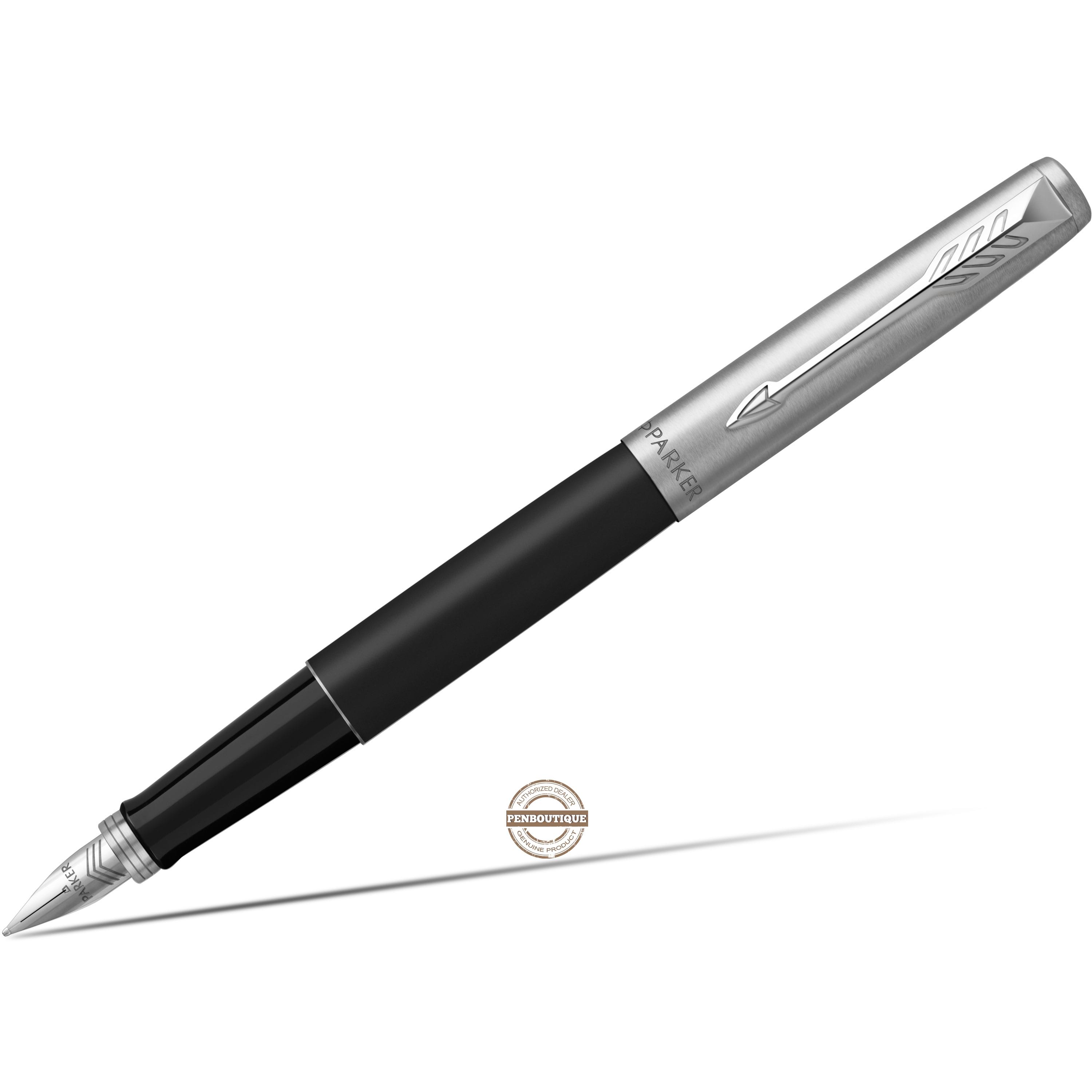 Parker Jotter Fountain Pen - Chrome Trim - Bond Street Black-Pen Boutique Ltd