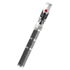David Oscarson Rosetta Stone Rollerball Pen - Translucent Grey and Opaque Black and Red Hard Enamel-Pen Boutique Ltd