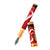 David Oscarson Valhalla Fountain Pen - Black White and Red Gold Vermeil-Pen Boutique Ltd