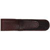 Yak Leather Premium Leather One Pen Pouch with Flap Brown-Pen Boutique Ltd