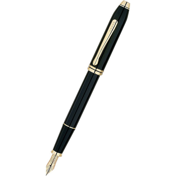 Cross Townsend Fountain Pen - Black Lacquer-Pen Boutique Ltd