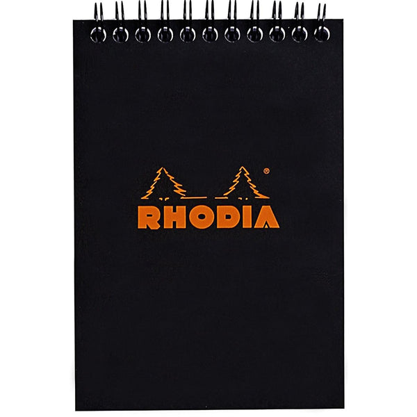 Rhodia A6 Notepad Dot Black Wirebound 4 X 6-Pen Boutique Ltd