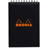 Rhodia A6 Notepad Dot Black Wirebound 4 X 6-Pen Boutique Ltd