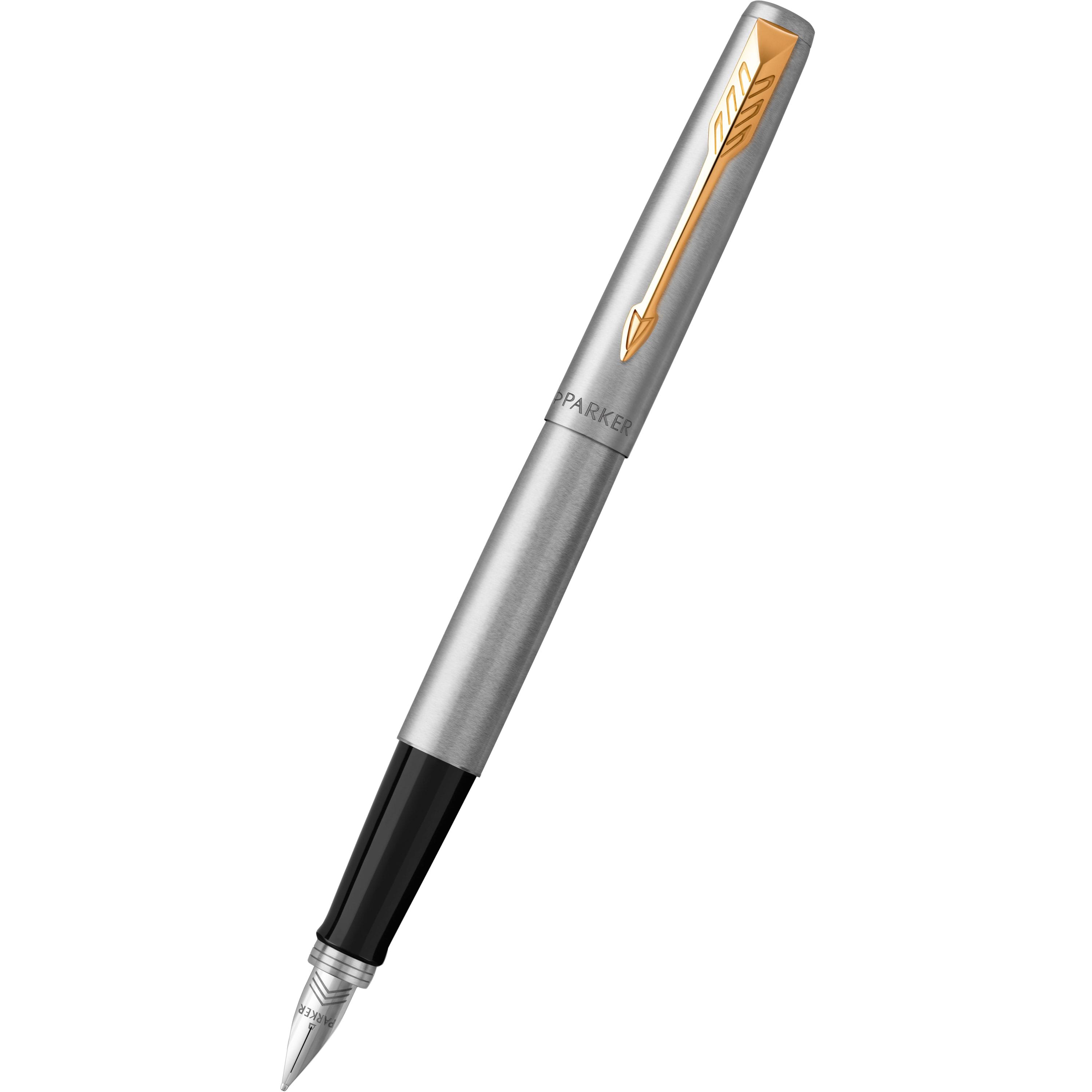 Parker Jotter Fountain Pen - Gold Trim - Stainless Steel