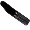 Yak Leather Premium Leather Two Pen Pouch with Flap Black-Pen Boutique Ltd