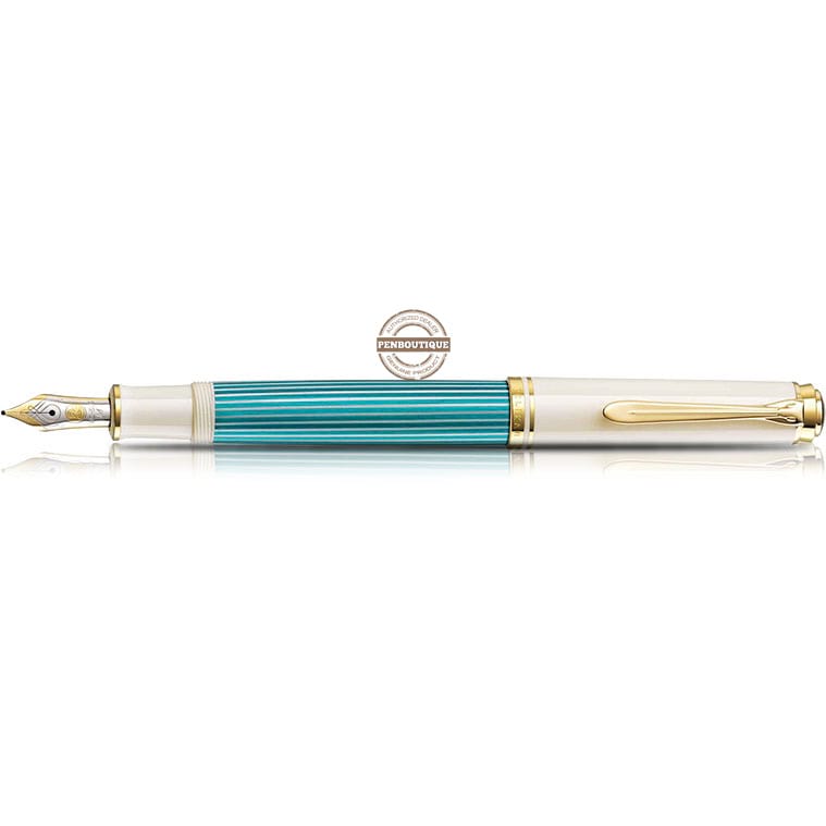 Pelikan Souveran M600 Special Edition Fountain Pen Turquoise White-Pen Boutique Ltd