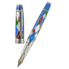 David Oscarson Harlequin Fountain Pen - Sapphire Blue-Pen Boutique Ltd