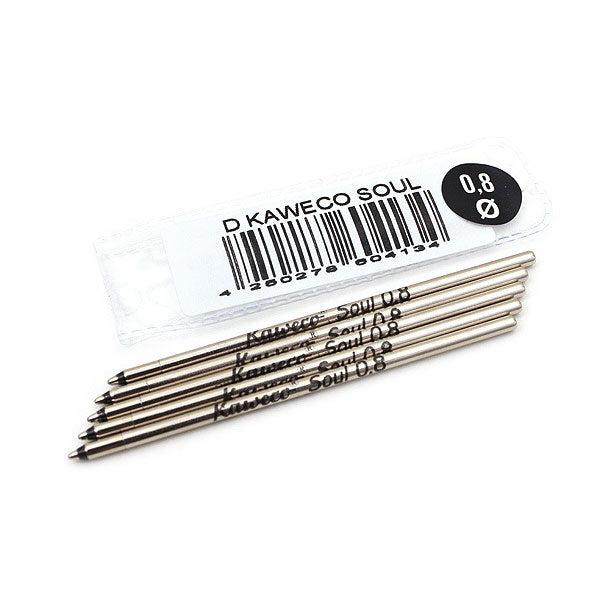 Kaweco Soul D1 Black 0.8 Fine Refill - 5 pcs-Pen Boutique Ltd