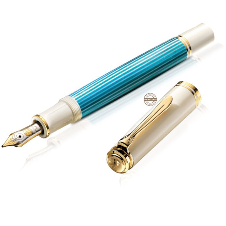 Pelikan Souveran M600 Special Edition Fountain Pen Turquoise White-Pen Boutique Ltd