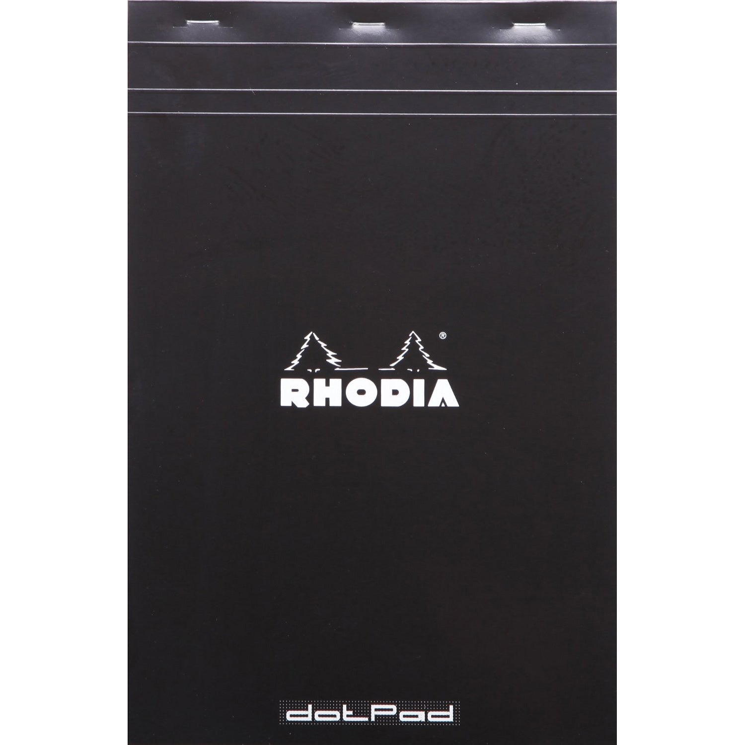 Rhodia Black Stapled 8-1/4x12-1/2 Dot Pads-Pen Boutique Ltd