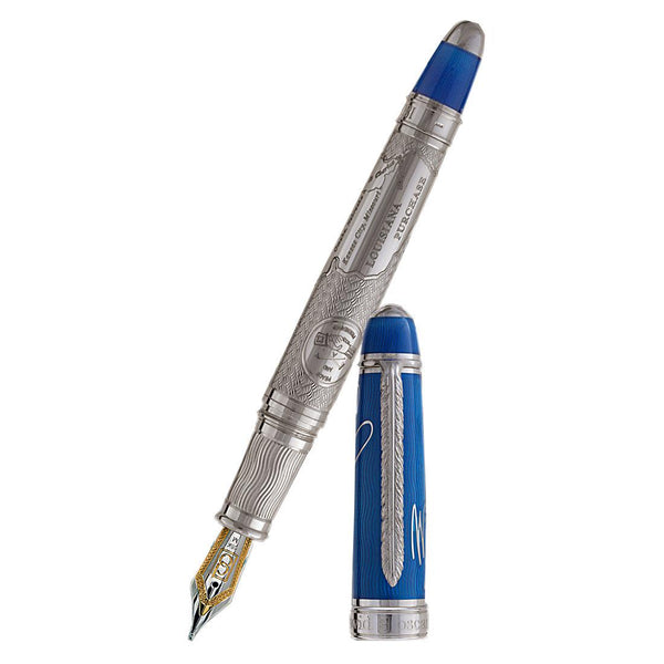 David Oscarson William Clark Fountain Pen - Sapphire Blue-Pen Boutique Ltd
