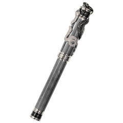 David Oscarson Black Water Snake Rollerball Pen - Translucent Grey and Opaque Black Hard Enamel-Pen Boutique Ltd