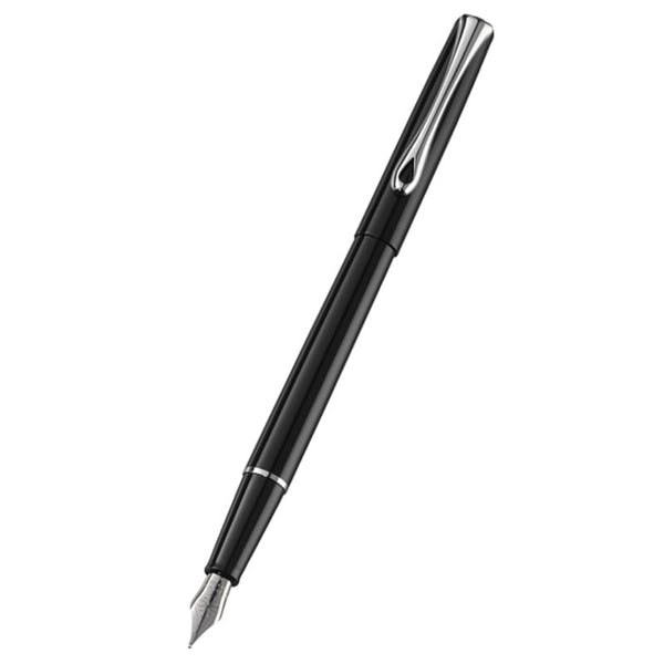 Diplomat Traveller Fountain Pen - Black Lacquer-Pen Boutique Ltd