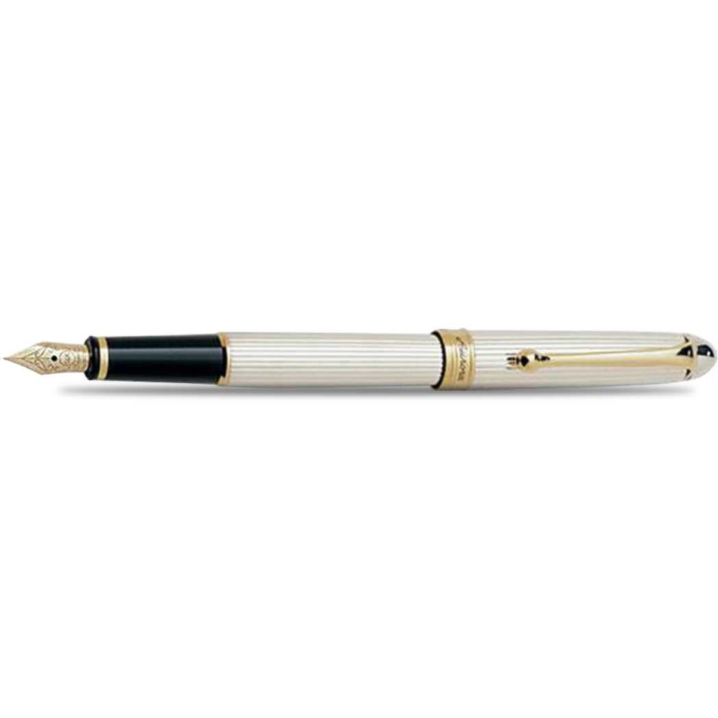 Aurora 88 Fountain Pen - Solid Sterling Silver - Medium-Pen Boutique Ltd