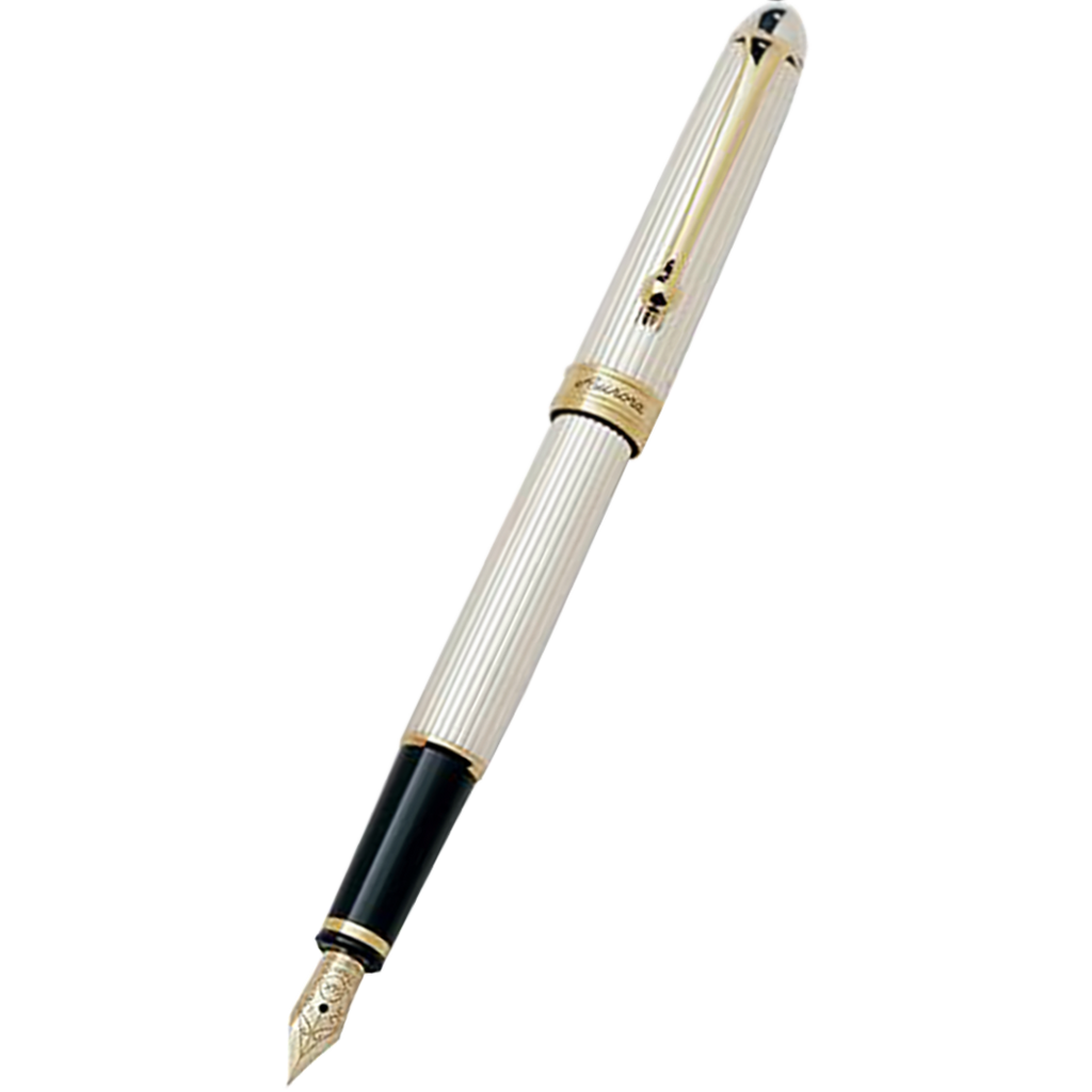 Aurora 88 Fountain Pen - Solid Sterling Silver - Medium-Pen Boutique Ltd