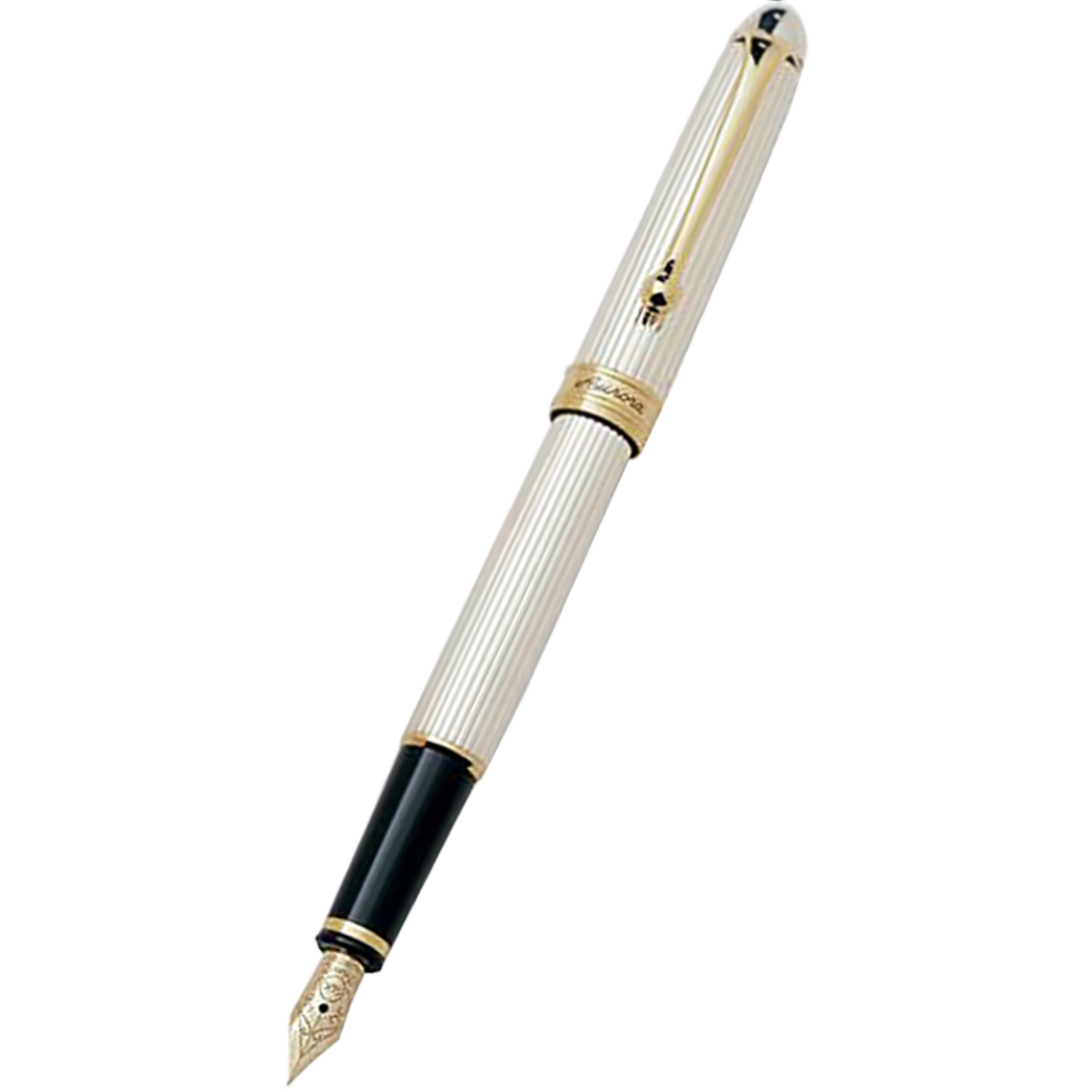 Aurora 88 Fountain Pen - Solid Sterling Silver - Medium-Pen Boutique Ltd