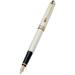 Aurora 88 Fountain Pen - Solid Sterling Silver - Medium-Pen Boutique Ltd