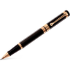 Aurora Rollerball Pen - Black - Pink Gold Plated Trim-Pen Boutique Ltd