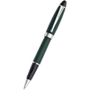 Aurora Ipsilon Rollerball Pen - Satin Green - Chrome Trim-Pen Boutique Ltd